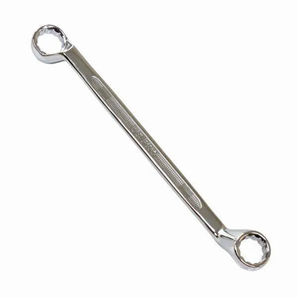 US PRO Tools 24 x 27mm 75 Deg Double Offset Ring Spanner Wrench 3536