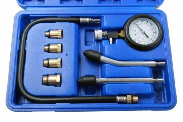 US PRO Compression Tester Gauge Kit For Petrol Engines M10 - M18 Adapters 5386